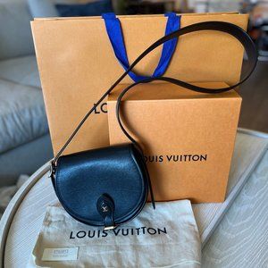 Louis Vuitton Black Smooth Calfskin Tambourin